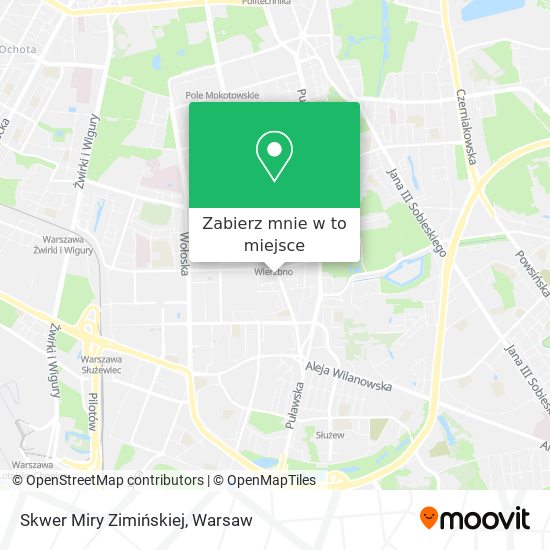 Mapa Skwer Miry Zimińskiej