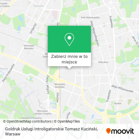 Mapa Goldruk Usługi Introligatorskie Tomasz Kuciński