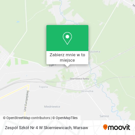 Mapa Zespół Szkół Nr 4 W Skierniewicach