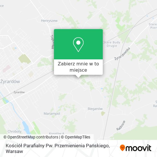 Mapa Kościół Parafialny Pw. Przemienienia Pańskiego