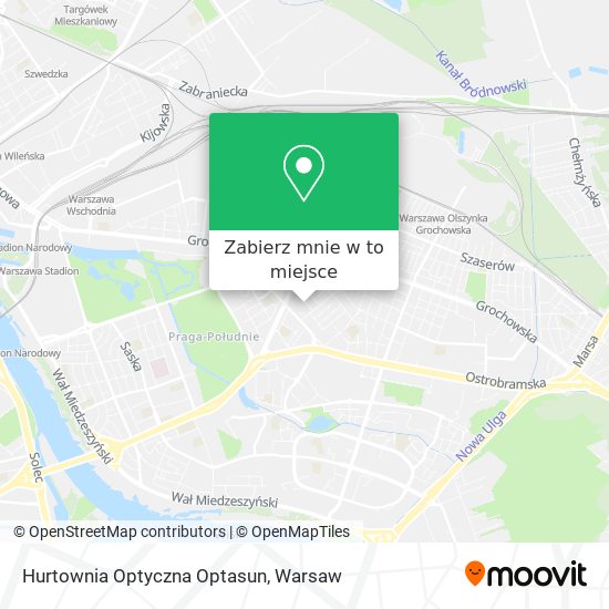 Mapa Hurtownia Optyczna Optasun