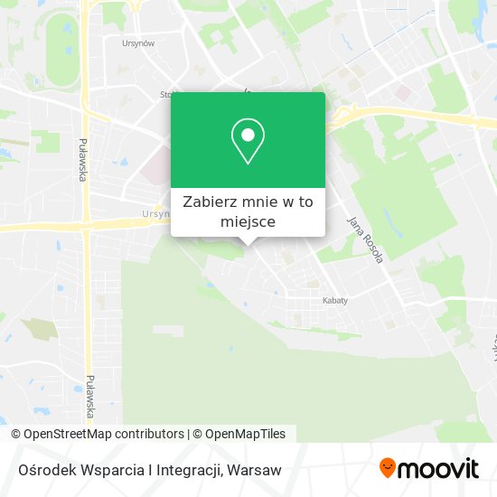 Mapa Ośrodek Wsparcia I Integracji