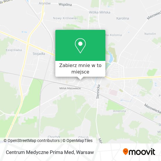 Mapa Centrum Medyczne Prima Med