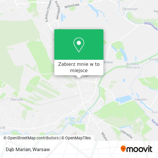 Mapa Dąb Marian