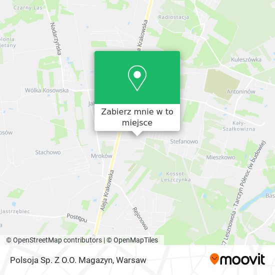 Mapa Polsoja Sp. Z O.O. Magazyn