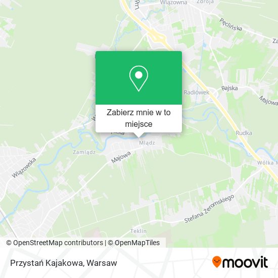 Mapa Przystań Kajakowa