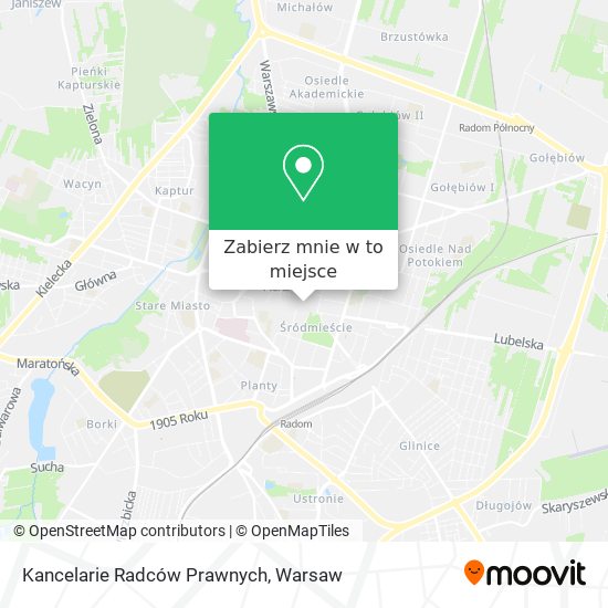 Mapa Kancelarie Radców Prawnych