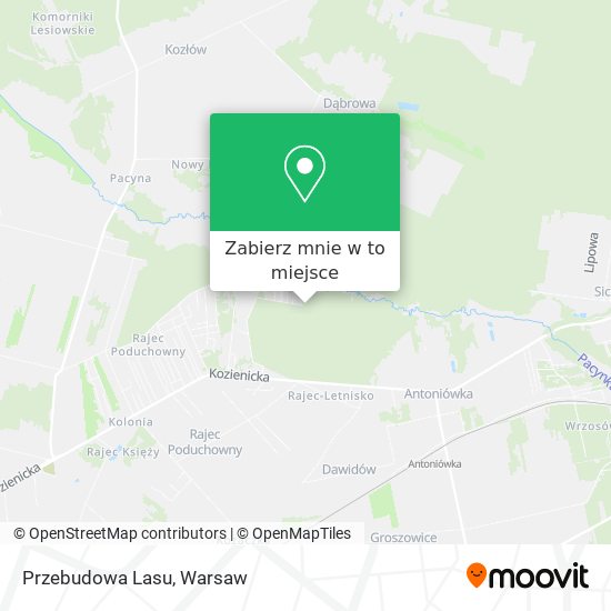 Mapa Przebudowa Lasu