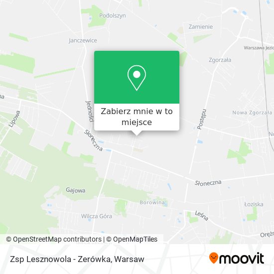 Mapa Zsp Lesznowola - Zerówka