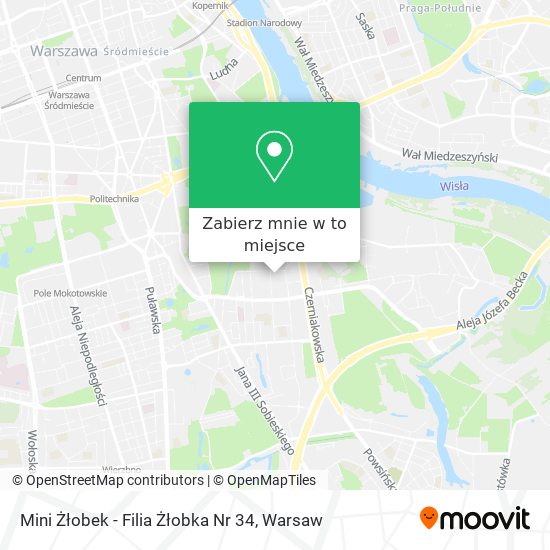 Mapa Mini Żłobek - Filia Żłobka Nr 34