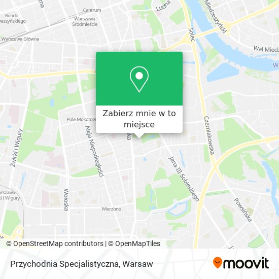 Mapa Przychodnia Specjalistyczna