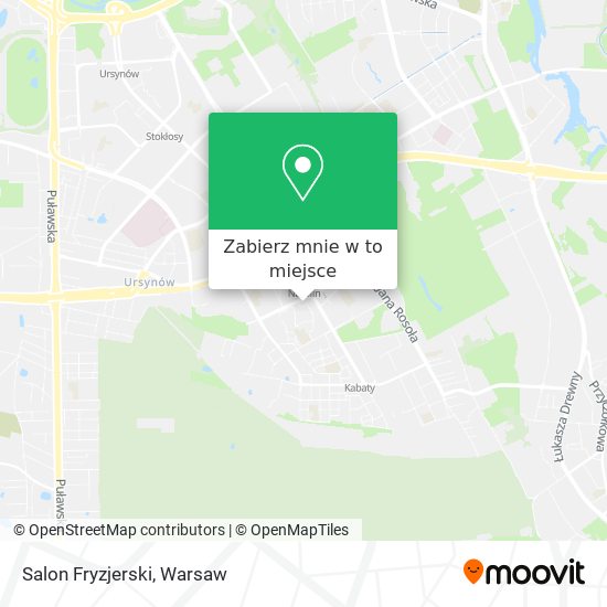 Mapa Salon Fryzjerski