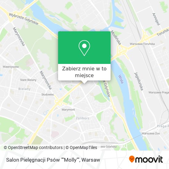 Mapa Salon Pielęgnacji Psów ""Molly""