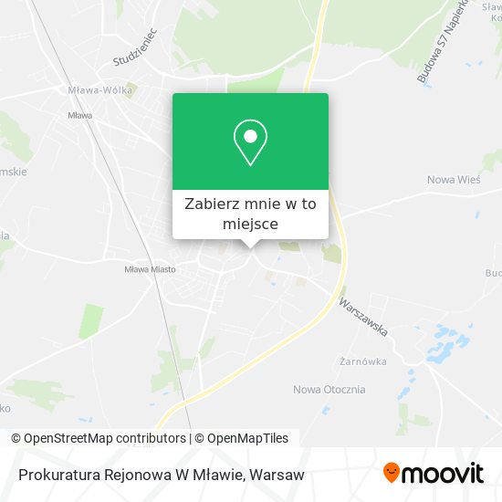 Mapa Prokuratura Rejonowa W Mławie