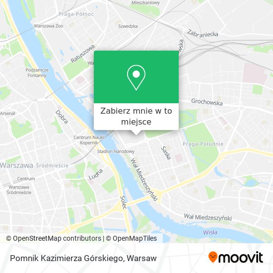 Mapa Pomnik Kazimierza Górskiego