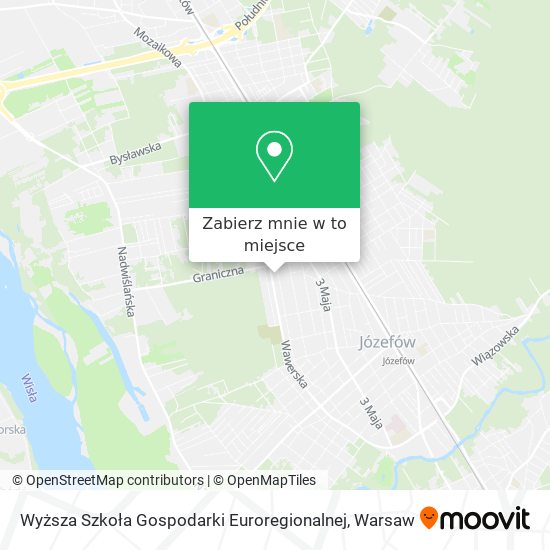 Mapa Wyższa Szkoła Gospodarki Euroregionalnej