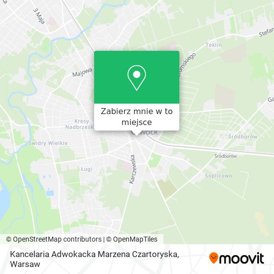 Mapa Kancelaria Adwokacka Marzena Czartoryska