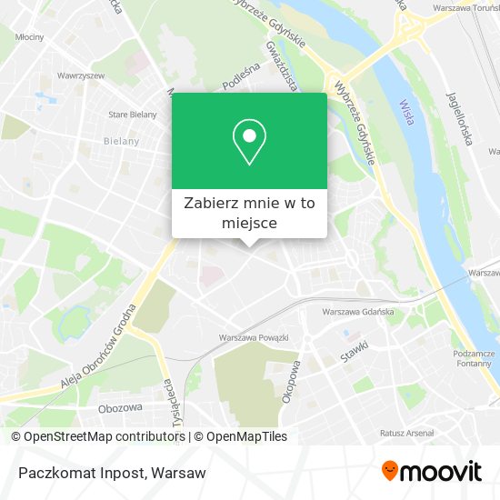 Mapa Paczkomat Inpost