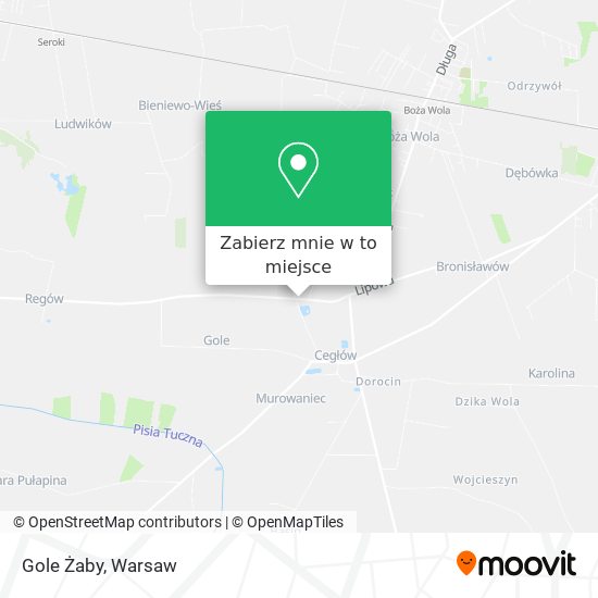 Mapa Gole Żaby