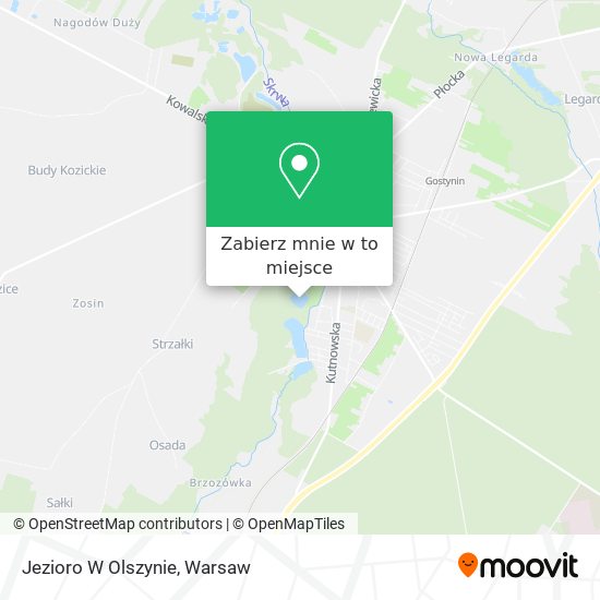 Mapa Jezioro W Olszynie