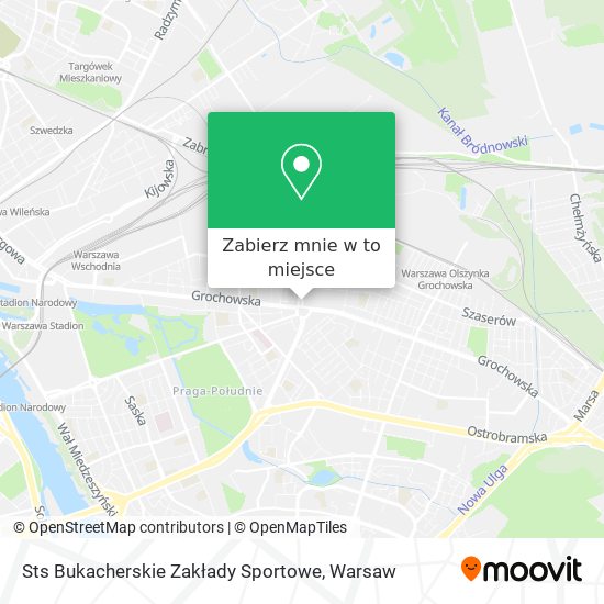 Mapa Sts Bukacherskie Zakłady Sportowe