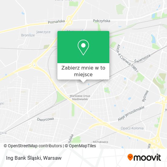 Mapa Ing Bank Śląski