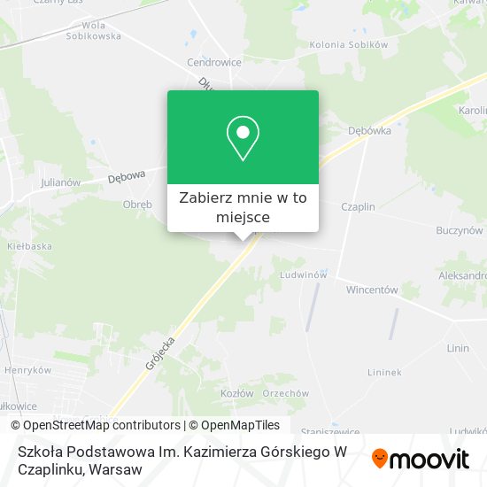 Mapa Szkoła Podstawowa Im. Kazimierza Górskiego W Czaplinku