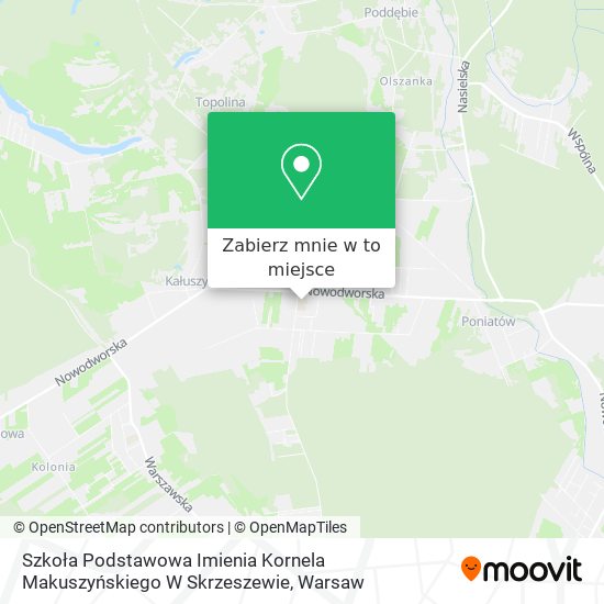 Mapa Szkoła Podstawowa Imienia Kornela Makuszyńskiego W Skrzeszewie