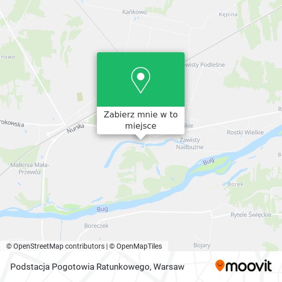 Mapa Podstacja Pogotowia Ratunkowego