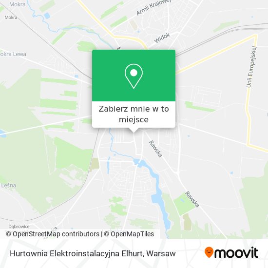 Mapa Hurtownia Elektroinstalacyjna Elhurt