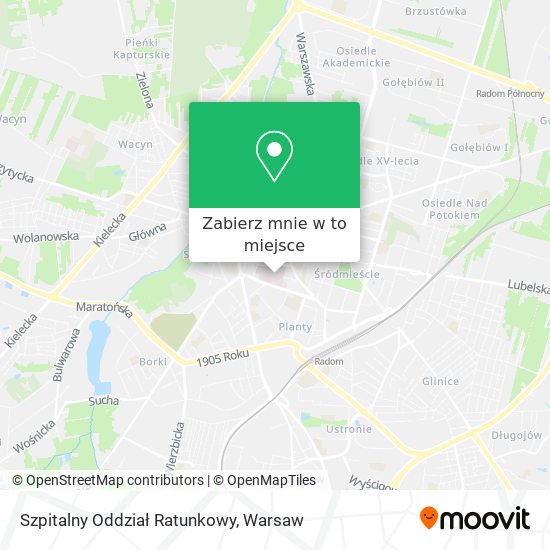 Mapa Szpitalny Oddział Ratunkowy