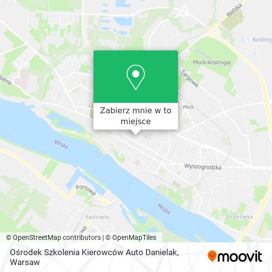 Mapa Ośrodek Szkolenia Kierowców Auto Danielak