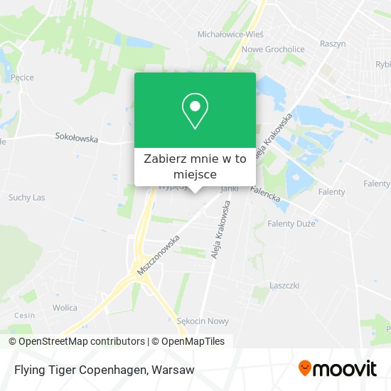 Mapa Flying Tiger Copenhagen