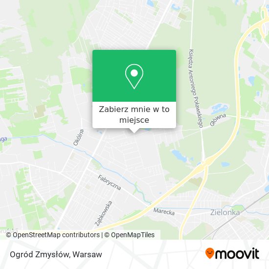 Mapa Ogród Zmysłów