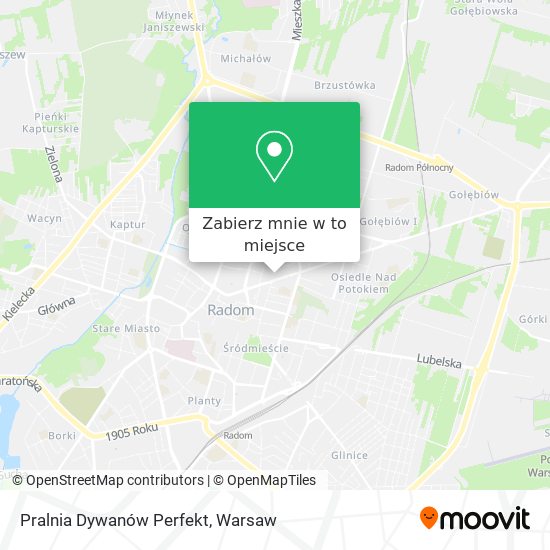 Mapa Pralnia Dywanów Perfekt