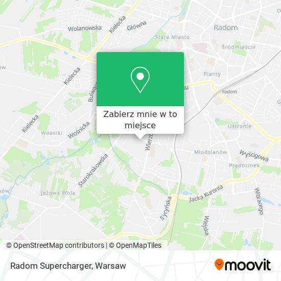 Mapa Radom Supercharger