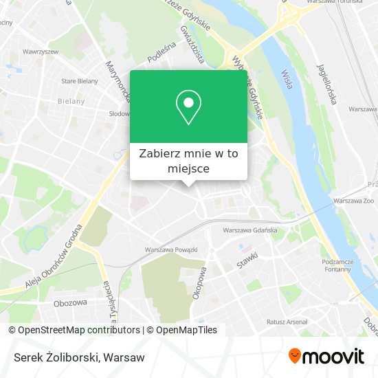 Mapa Serek Żoliborski