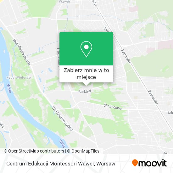 Mapa Centrum Edukacji Montessori Wawer