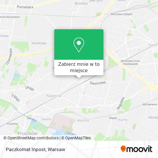 Mapa Paczkomat Inpost