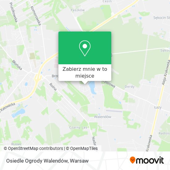 Mapa Osiedle Ogrody Walendów