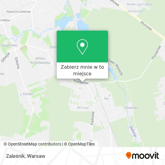 Mapa Zaleśnik