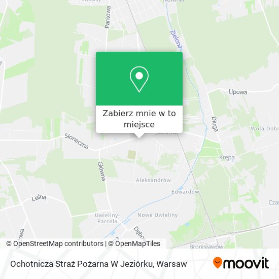 Mapa Ochotnicza Straż Pożarna W Jeziórku