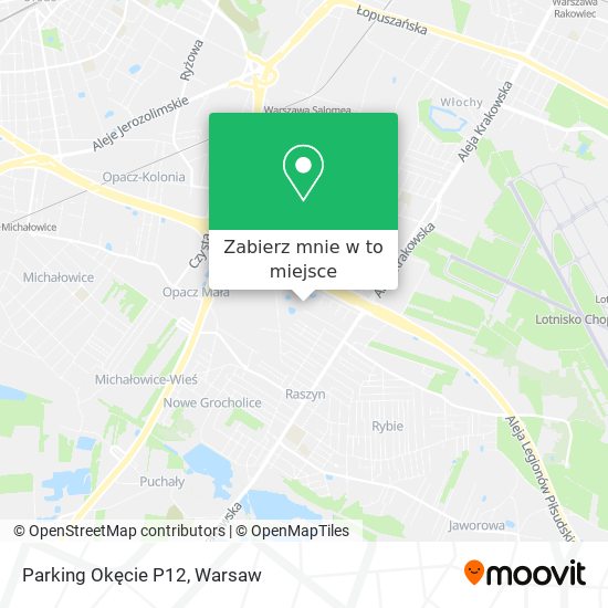 Mapa Parking Okęcie P12