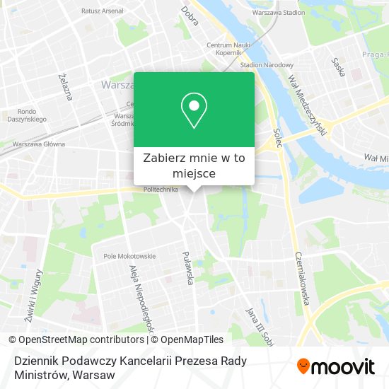 Mapa Dziennik Podawczy Kancelarii Prezesa Rady Ministrów