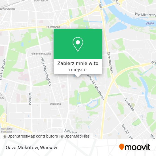 Mapa Oaza Mokotów