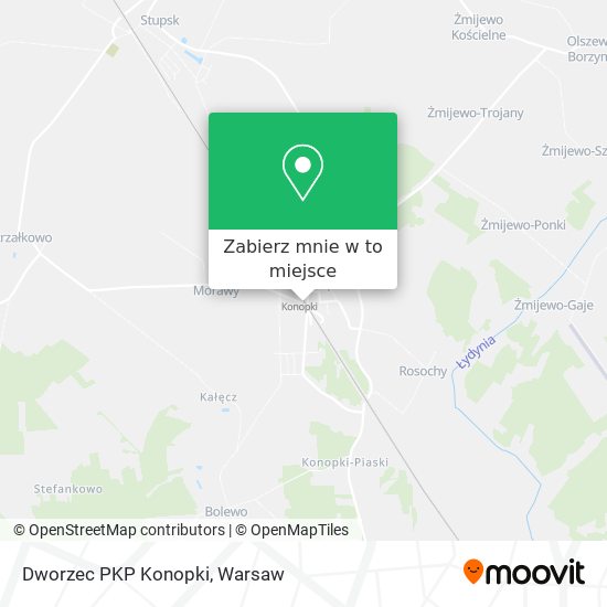 Mapa Dworzec PKP Konopki