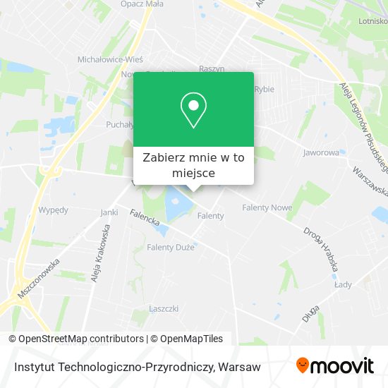 Mapa Instytut Technologiczno-Przyrodniczy