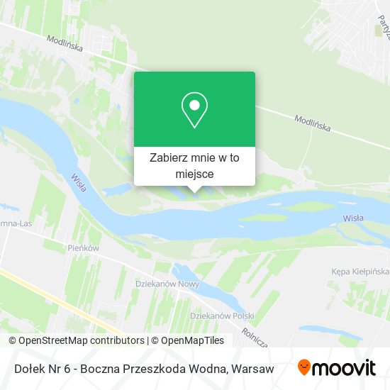 Mapa Dołek Nr 6 - Boczna Przeszkoda Wodna