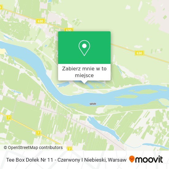 Mapa Tee Box Dołek Nr 11 - Czerwony I Niebieski