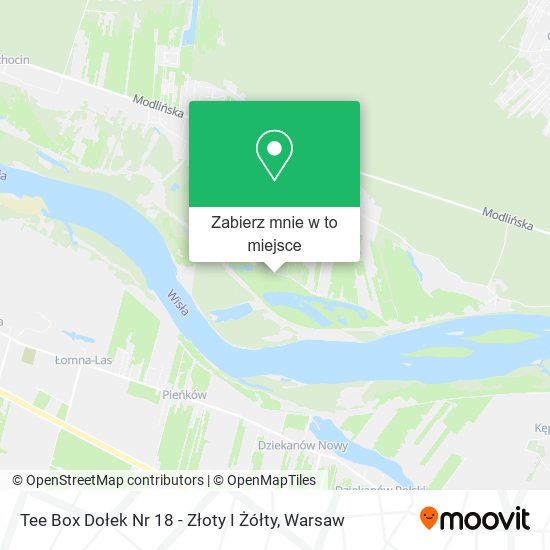 Mapa Tee Box Dołek Nr 18 - Złoty I Żółty